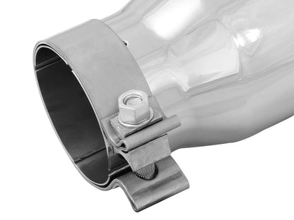 aFe MACH Force-Xp SS 3in Inlet/4in Outlet/9in Length Clamp-On Exhaust Tip (49T30401-P09)