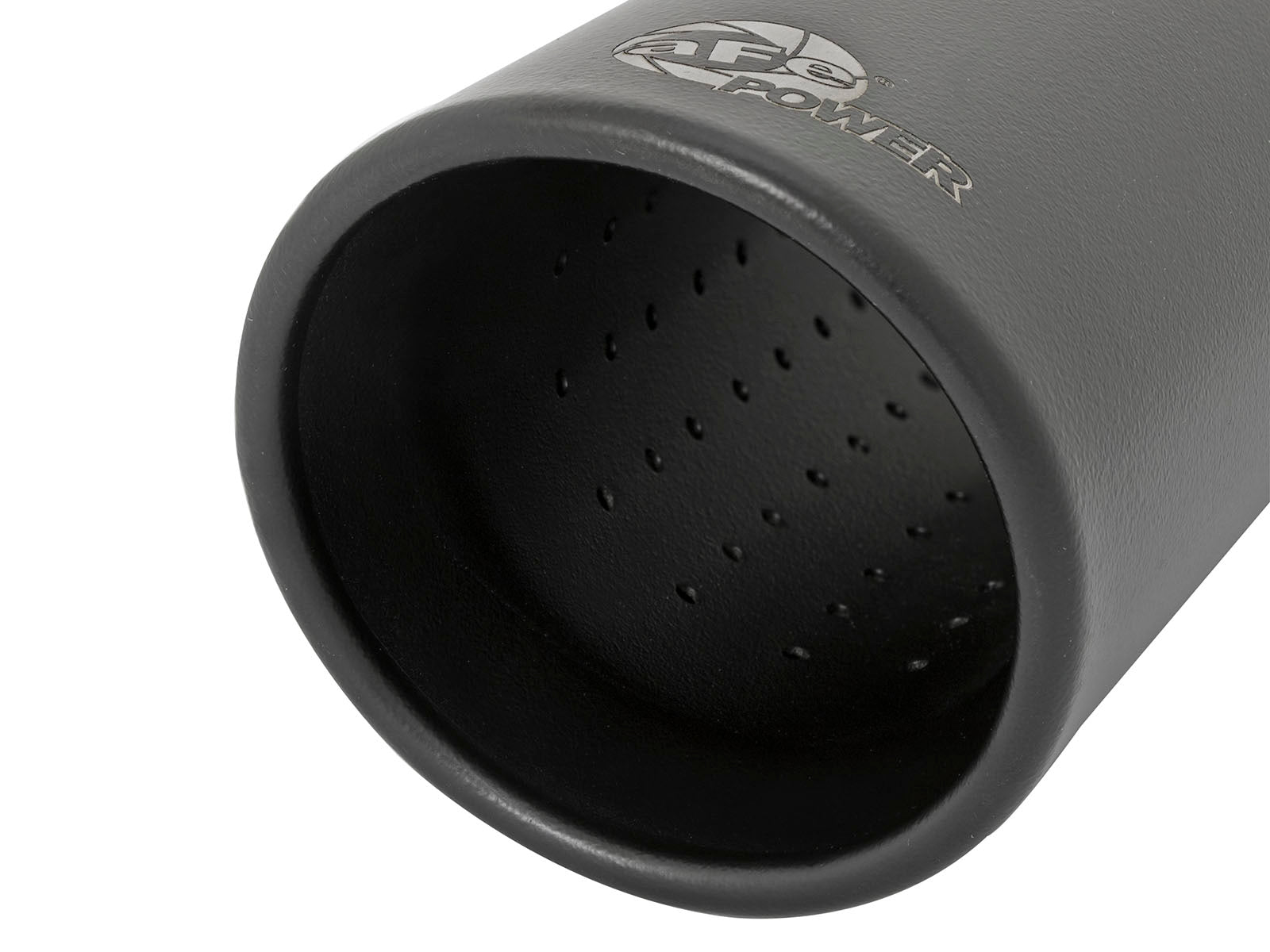aFe 3in In x 4in Out SS Clamp-On Exhaust Tip | Rear Exit Black (49T30404-B121)