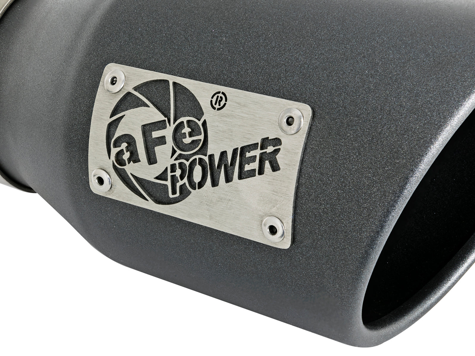 aFe SS Clamp-On Exhaust Tip 3in x 4.5in | MACH Force-Xp 409 Black (49T30451-B091)