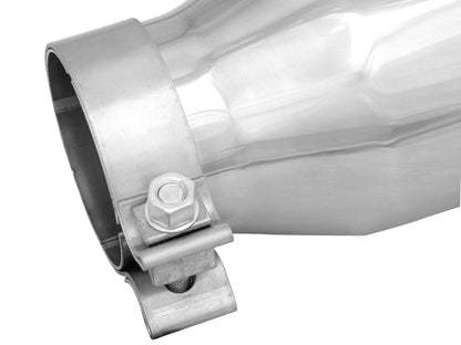 aFe MACH Force-Xp SS 3in Inlet/4-1/2in Outlet/9in Length Clamp-On Exhaust Tip (49T30451-P09)