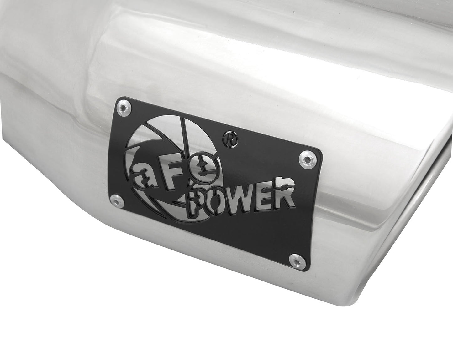 aFe MACH Force-Xp SS 3in Inlet/4-1/2in Outlet/9in Length Clamp-On Exhaust Tip (49T30451-P09)