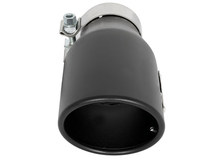 aFe MACH Force-Xp 409 3in In x 4.5in Out x 9in SS Black Driver Side Exhaust Tip | (49T30452-B09)