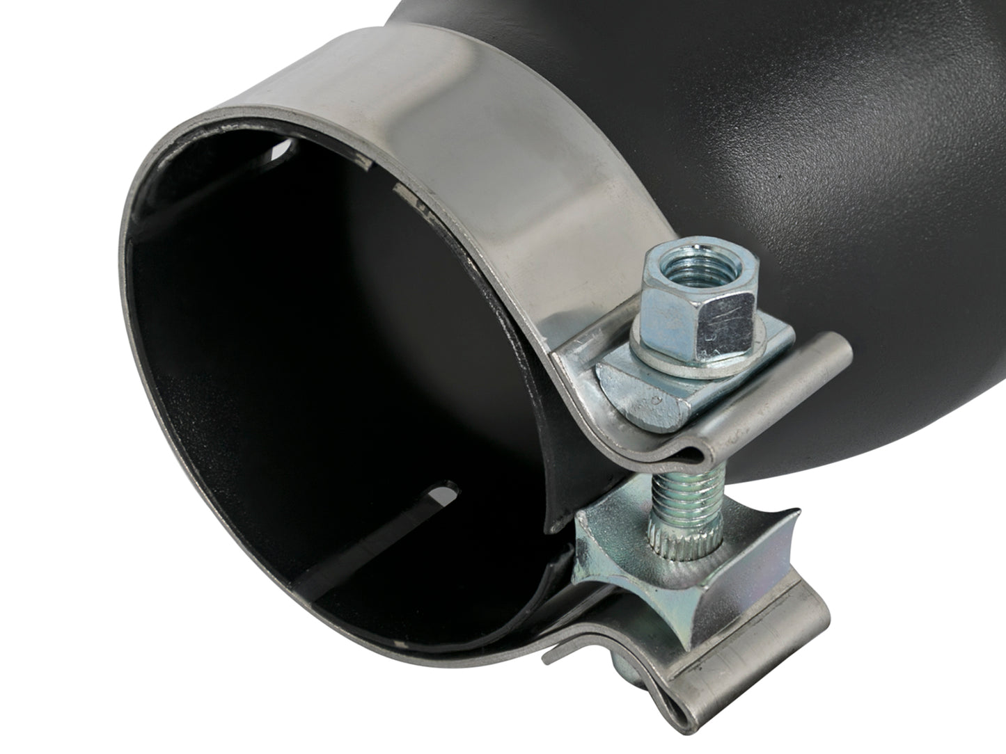 aFe MACH Force-Xp 409 3in In x 4.5in Out x 9in SS Black Driver Side Exhaust Tip | (49T30452-B09)