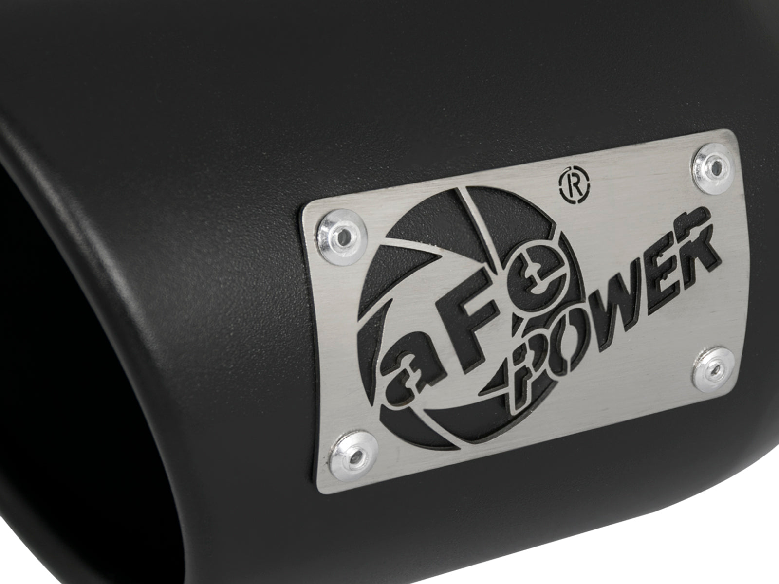 aFe MACH Force-Xp 409 3in In x 4.5in Out x 9in SS Black Driver Side Exhaust Tip | (49T30452-B09)