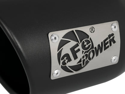 aFe MACH Force-Xp 409 3in In x 4.5in Out x 9in SS Black Driver Side Exhaust Tip | (49T30452-B09)