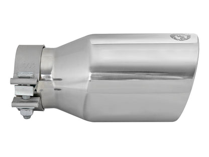 aFe MACH Force-Xp SS 3in Inlet/4-1/2in Outlet/9in Length D&S Clamp-On Exhaust Tip (49T30454-P092)