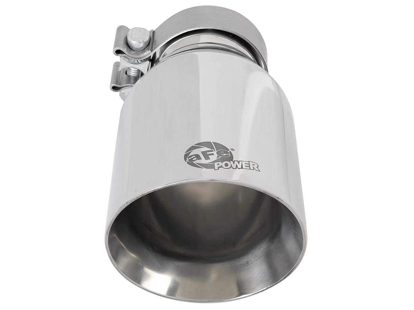 aFe MACH Force-Xp SS 3in Inlet/4-1/2in Outlet/9in Length D&S Clamp-On Exhaust Tip (49T30454-P092)