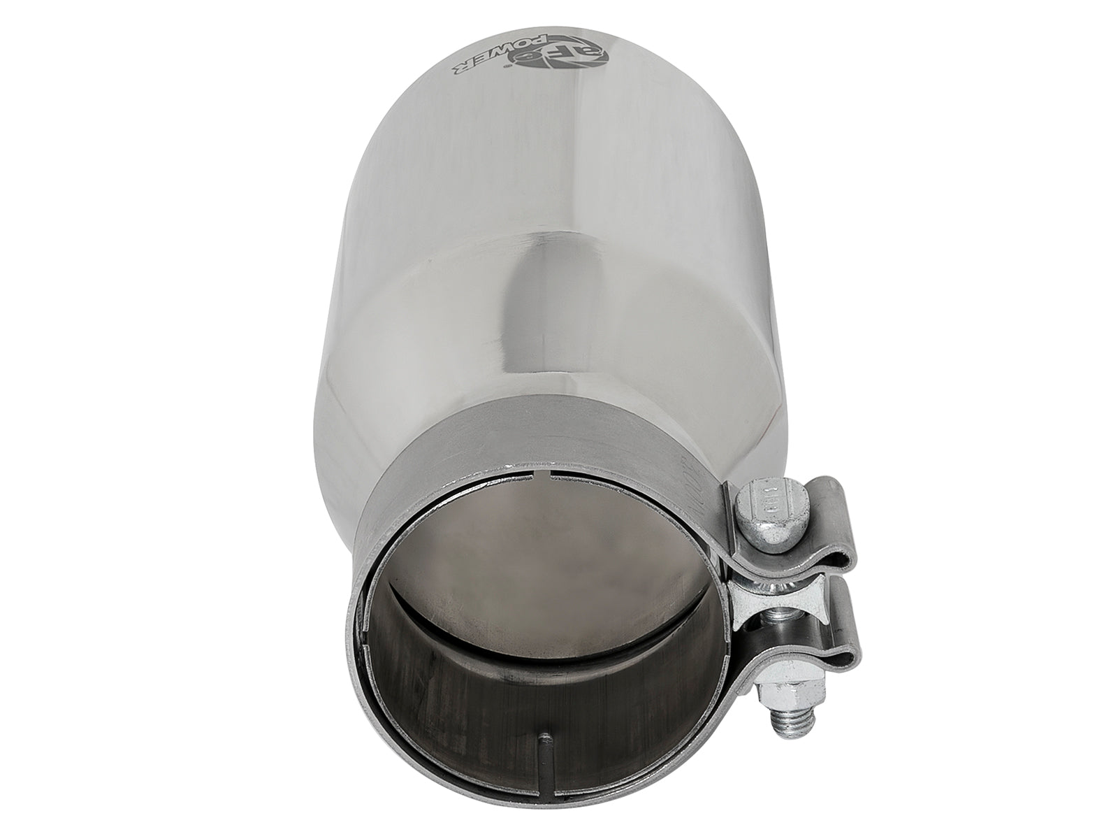 aFe MACH Force-Xp SS 3in Inlet/4-1/2in Outlet/9in Length D&S Clamp-On Exhaust Tip (49T30454-P092)