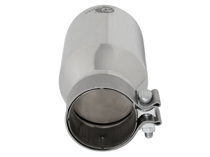 aFe MACH Force-Xp SS 3in Inlet/4-1/2in Outlet/9in Length D&S Clamp-On Exhaust Tip (49T30454-P092)