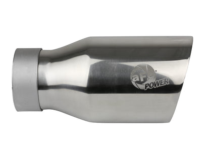 aFe MACH Force-Xp SS Double-Wall Clamp-On Exhaust Tip | 3in Inlet 4.5in Outlet (49T30454-P093)