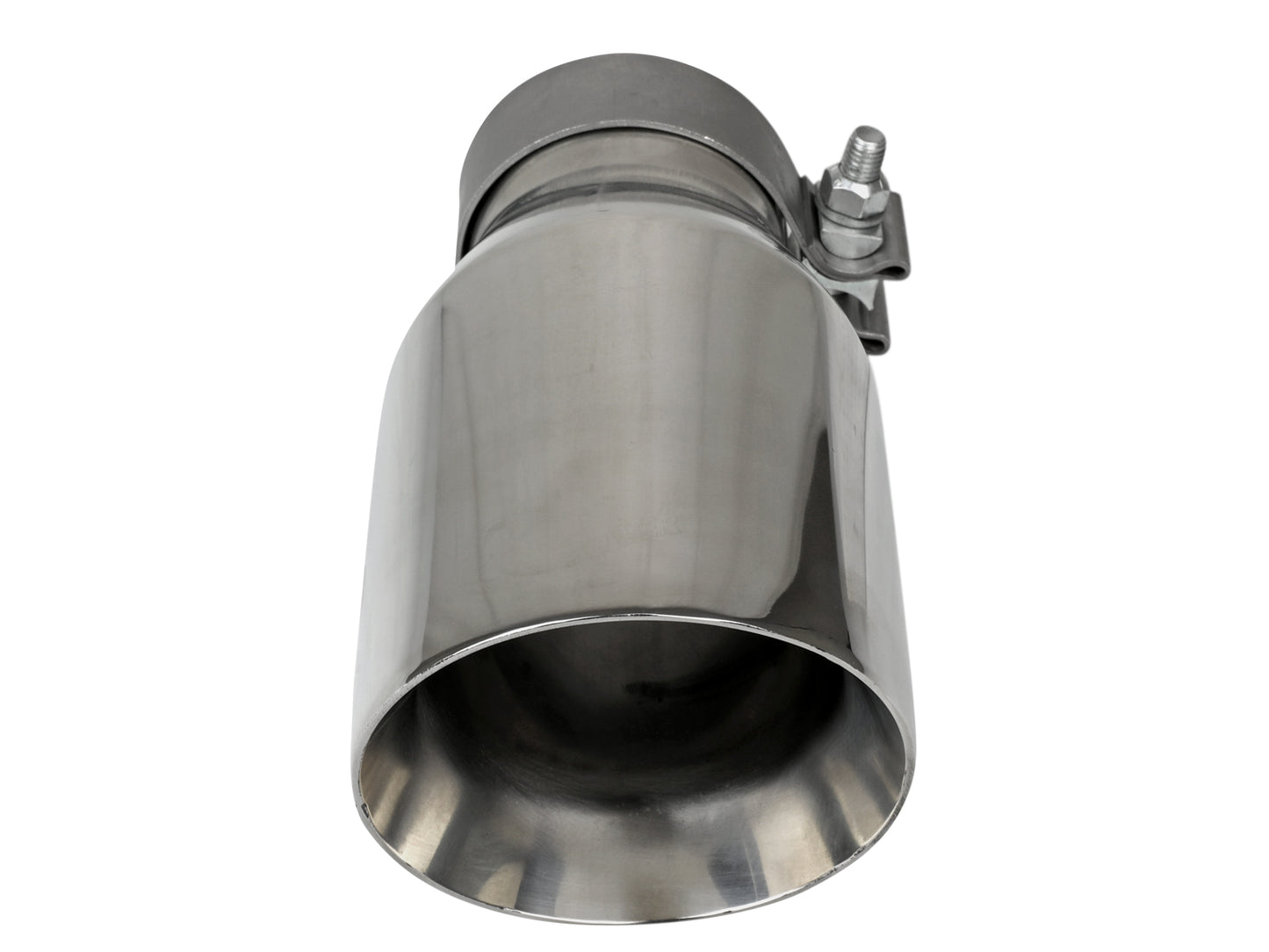 aFe MACH Force-Xp SS Double-Wall Clamp-On Exhaust Tip | 3in Inlet 4.5in Outlet (49T30454-P093)