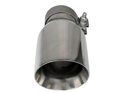 aFe MACH Force-Xp SS Double-Wall Clamp-On Exhaust Tip | 3in Inlet 4.5in Outlet (49T30454-P093)