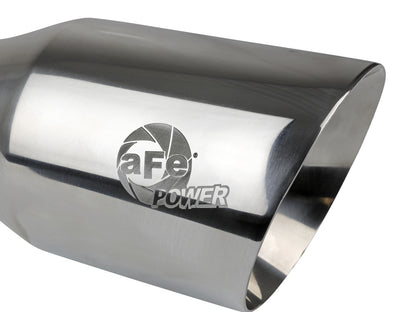 aFe MACH Force-Xp SS Double-Wall Clamp-On Exhaust Tip | 3in Inlet 4.5in Outlet (49T30454-P093)