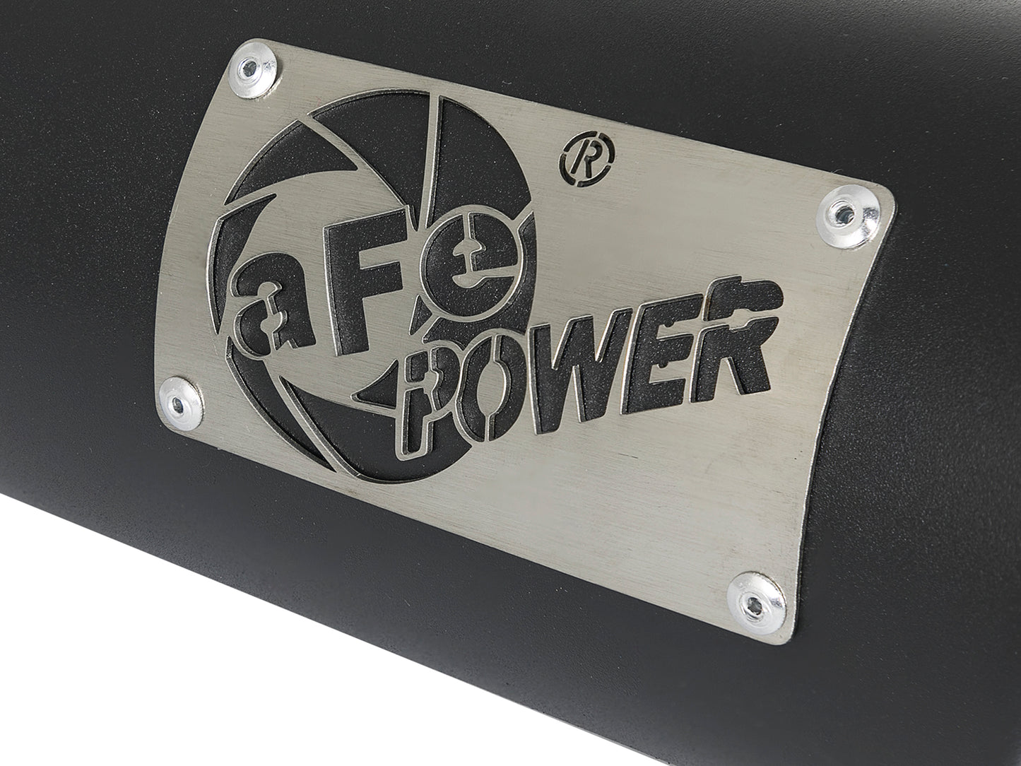 aFe 3.5in x 4.5in x 12in SS Clamp-On Black Exhaust Tip | MACH Force-Xp 409 (49T35451-B12)