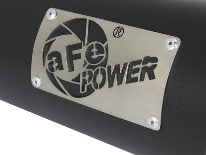 aFe 3.5in x 4.5in x 12in SS Clamp-On Black Exhaust Tip | MACH Force-Xp 409 (49T35451-B12)
