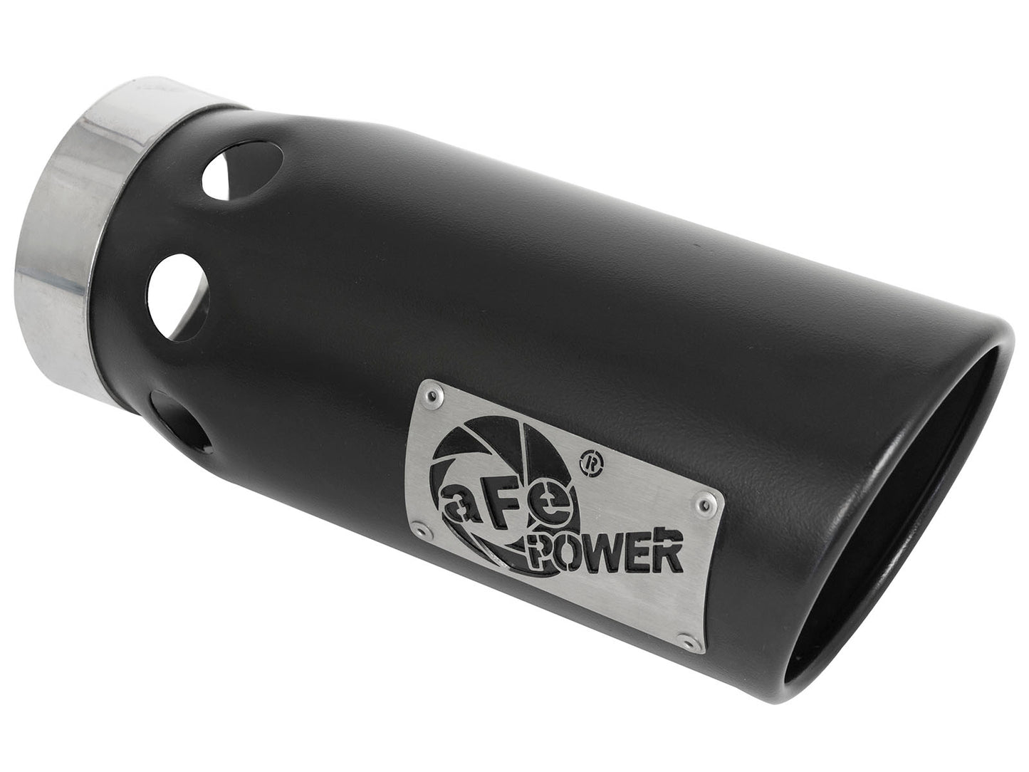 aFe SS Clamp-On Exhaust Tip 4in In x 5in Out x 12in L | Universal (49T40501-B121)