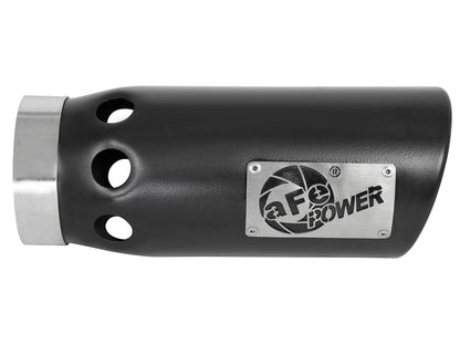 aFe SS Clamp-On Exhaust Tip 4in In x 5in Out x 12in L | Universal (49T40501-B121)