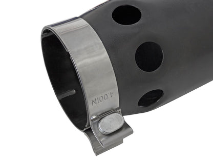 aFe SS Clamp-On Exhaust Tip 4in In x 5in Out x 12in L | Universal (49T40501-B121)