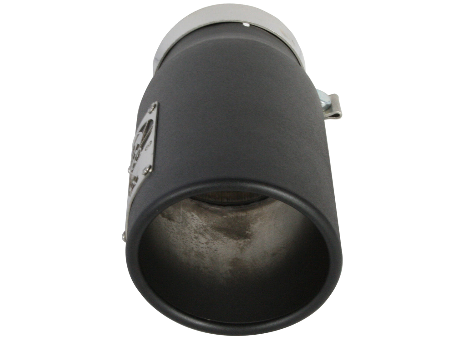 aFe Mach Force-Xp 4x5 Black SS Clamp-On Exhaust Tip | Diesel (49T40501-B12)