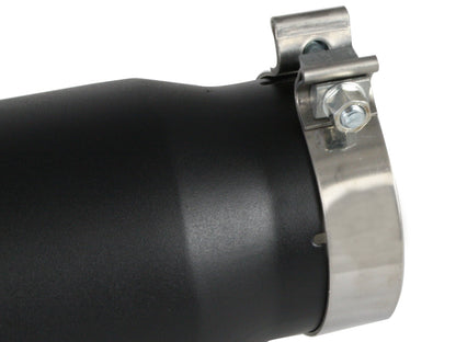 aFe Mach Force-Xp 4x5 Black SS Clamp-On Exhaust Tip | Diesel (49T40501-B12)