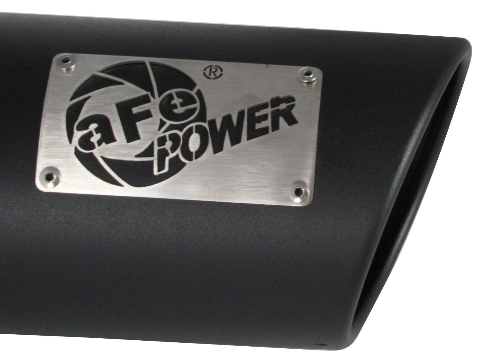 aFe Mach Force-Xp 4x5 Black SS Clamp-On Exhaust Tip | Diesel (49T40501-B12)