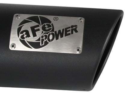 aFe Mach Force-Xp 4x5 Black SS Clamp-On Exhaust Tip | Diesel (49T40501-B12)