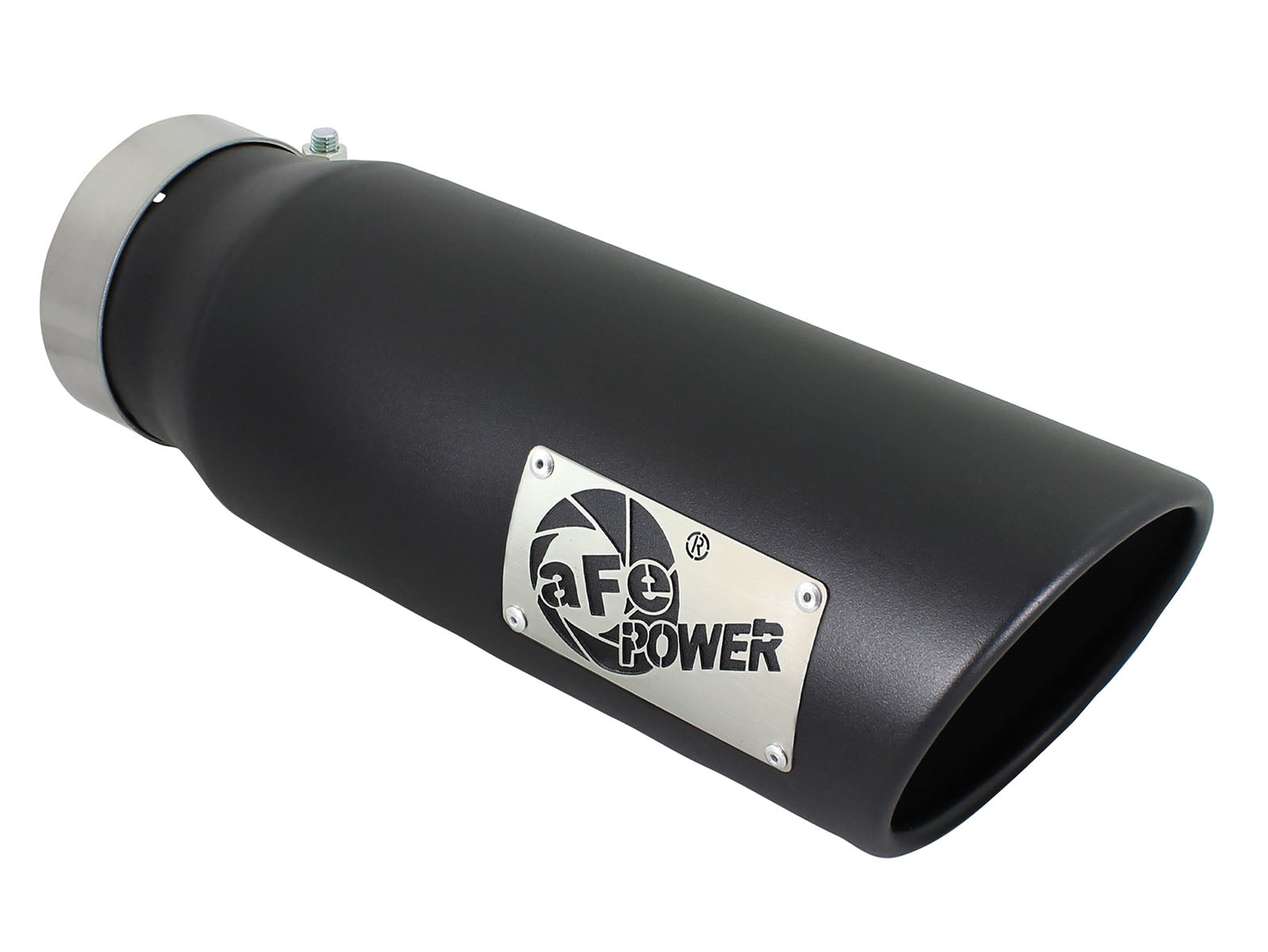 aFe Mach Force-Xp 4x5 Black SS Clamp-On Exhaust Tip | (49T40501-B15)
