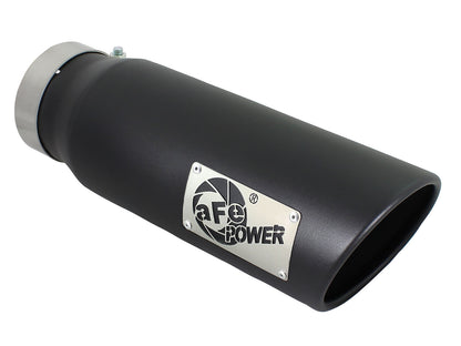 aFe Mach Force-Xp 4x5 Black SS Clamp-On Exhaust Tip | (49T40501-B15)