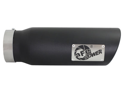 aFe Mach Force-Xp 4x5 Black SS Clamp-On Exhaust Tip | (49T40501-B15)