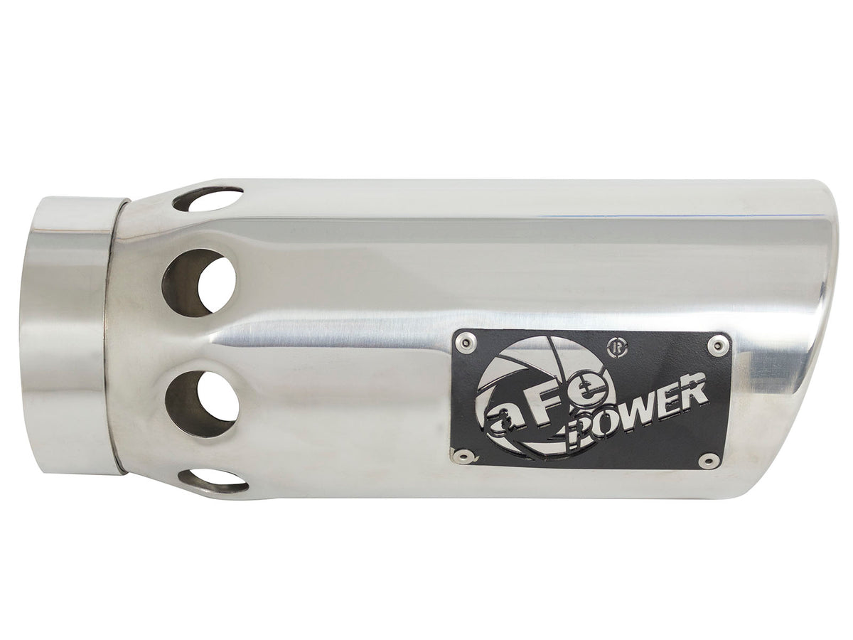 aFe SS 4in In x 5in Out x 12in Intercooled Clamp-On Exhaust Tip | 4in Out Vehicles (49T40501-P121)