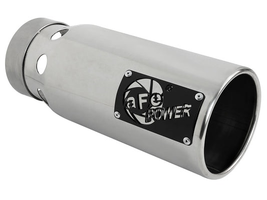 aFe 4in SS Intercooled Clamp-On Exhaust Tip Polished | Saturn 4S (49T40501-P122)