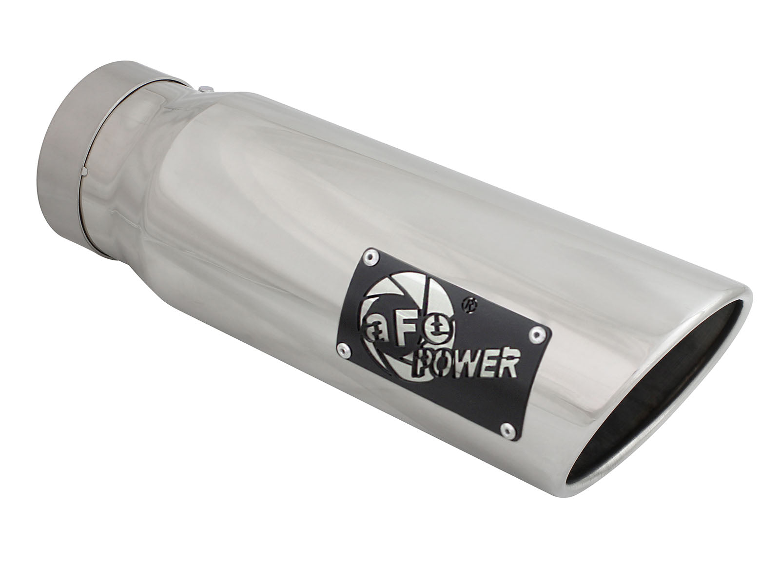 aFe 4in x 5in SS Clamp-On Exhaust Tip | Universal (49T40501-P15)