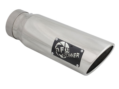aFe 4in x 5in SS Clamp-On Exhaust Tip | Universal (49T40501-P15)