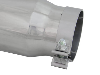 aFe 4in x 5in SS Clamp-On Exhaust Tip | Universal (49T40501-P15)