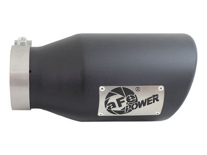 aFe Mach Force-Xp 4x6 Black SS Clamp-On Exhaust Tip | (49T40601-B12)