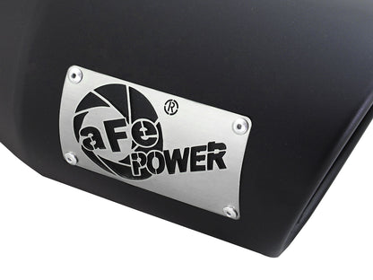 aFe Mach Force-Xp 4x6 Black SS Clamp-On Exhaust Tip | (49T40601-B12)