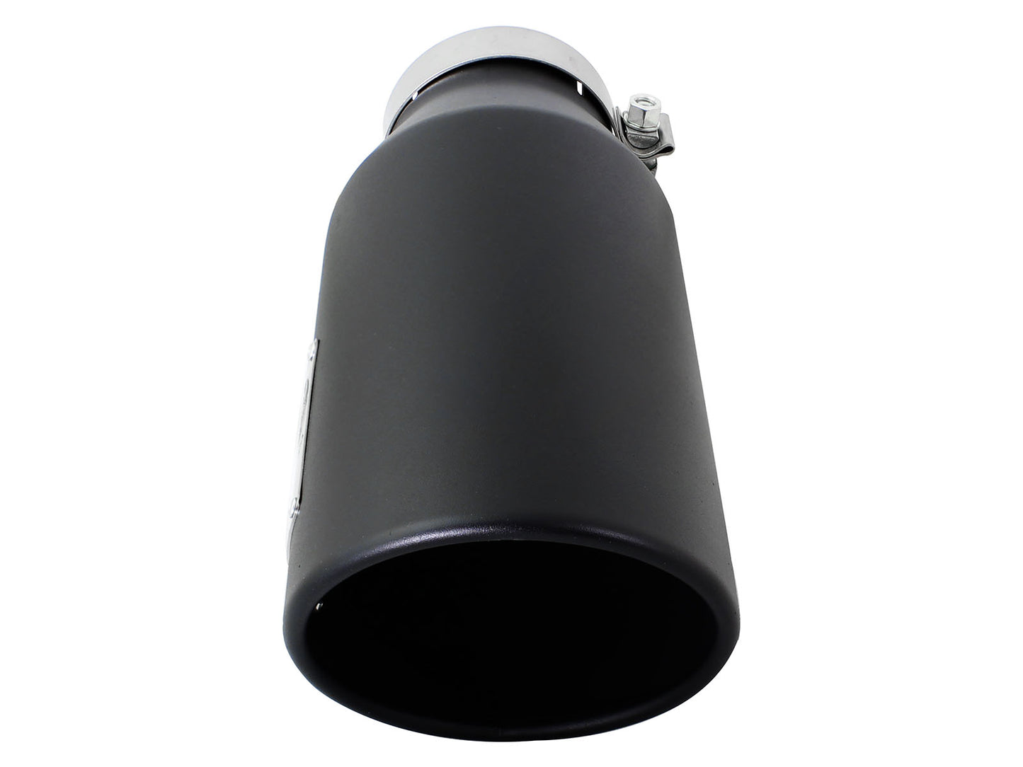 aFe MACH Force-Xp 4in Clamp-On 409 Stainless Steel Black Exhaust Tip Driver Side | (49T40601-B15)