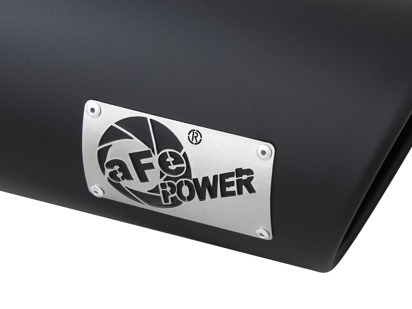 aFe MACH Force-Xp 4in Clamp-On 409 Stainless Steel Black Exhaust Tip Driver Side | (49T40601-B15)
