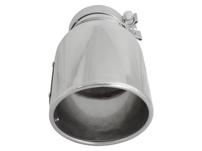 aFe MACH Force-Xp 304 SS Right Side Clamp-On Exhaust Tip | 4in In x 6in Out x 12in (49T40601-P12)