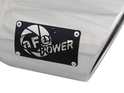 aFe MACH Force-Xp 304 SS Right Side Clamp-On Exhaust Tip | 4in In x 6in Out x 12in (49T40601-P12)