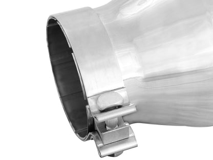 aFe MACH Force-Xp 304 SS Clamp-On Exhaust Tip | 4in In x 6in Out x 12in (49T40604-P12)