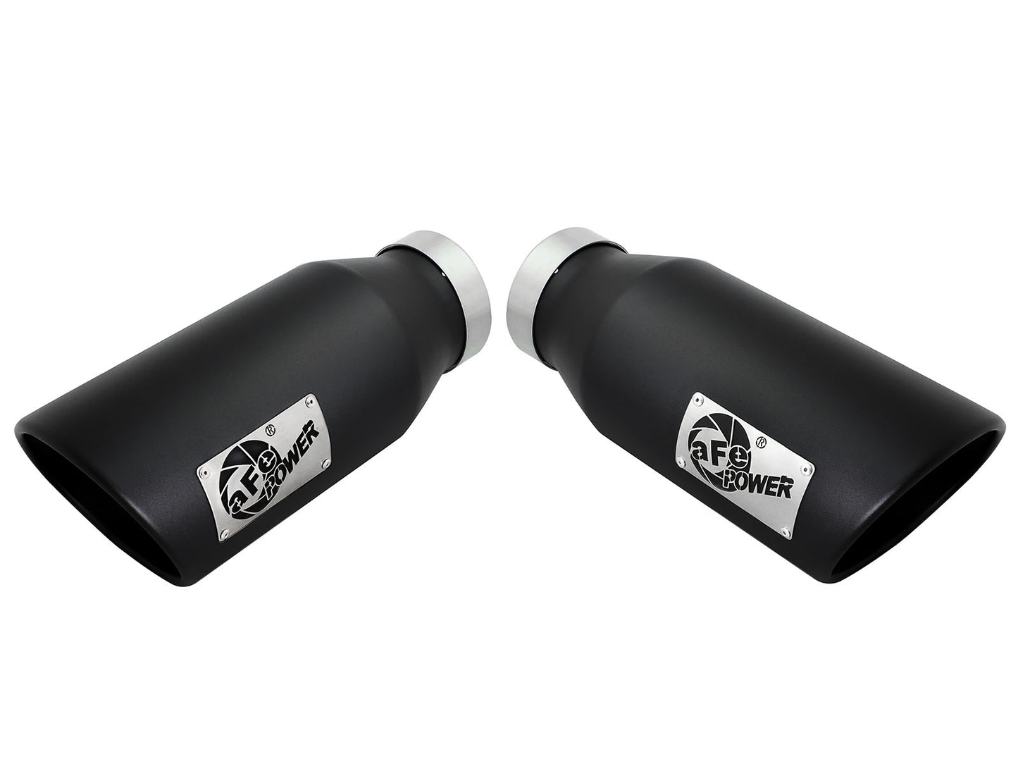 aFe Mach Force-Xp 4x6 Black SS Clamp-On Exhaust Tip | (49T40606-B15)