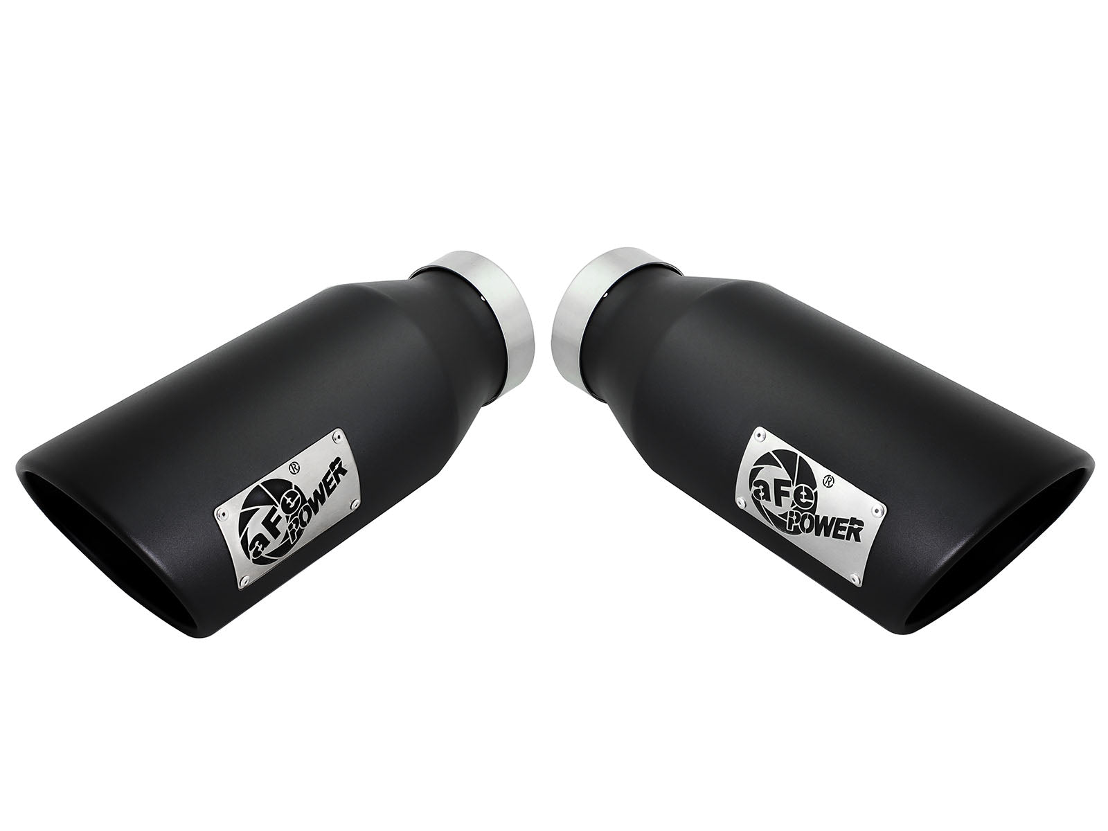 aFe Mach Force-Xp 4x6 Black SS Clamp-On Exhaust Tip | (49T40606-B15)