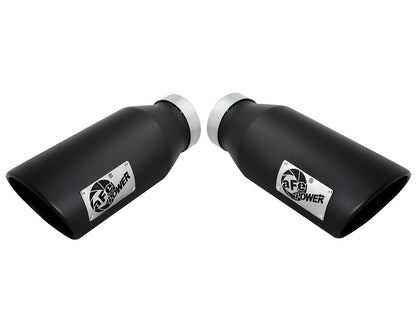 aFe Mach Force-Xp 4x6 Black SS Clamp-On Exhaust Tip | (49T40606-B15)