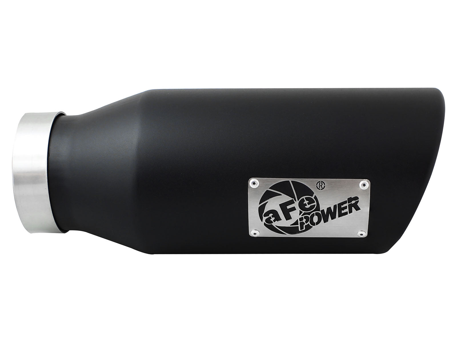 aFe Mach Force-Xp 4x6 Black SS Clamp-On Exhaust Tip | (49T40606-B15)
