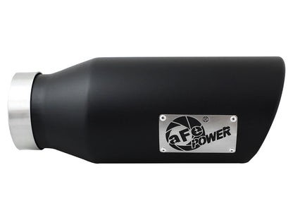 aFe Mach Force-Xp 4x6 Black SS Clamp-On Exhaust Tip | (49T40606-B15)