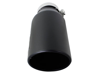 aFe Mach Force-Xp 4x6 Black SS Clamp-On Exhaust Tip | (49T40606-B15)