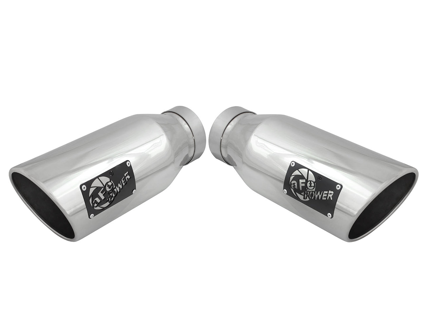 aFe MACH Force-Xp 4in In x 6in Out Clamp-On SS Exhaust Tip | Universal (49T40606-P15)