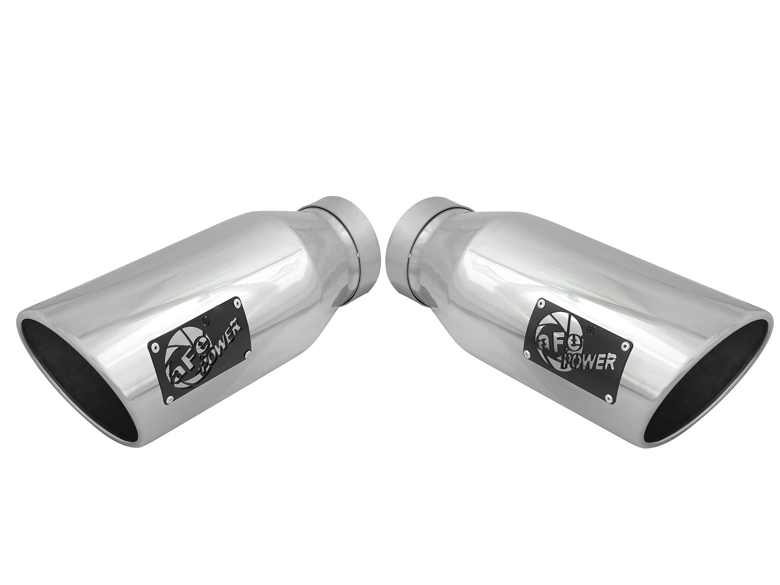 aFe MACH Force-Xp 4in In x 6in Out Clamp-On SS Exhaust Tip | Universal (49T40606-P15)