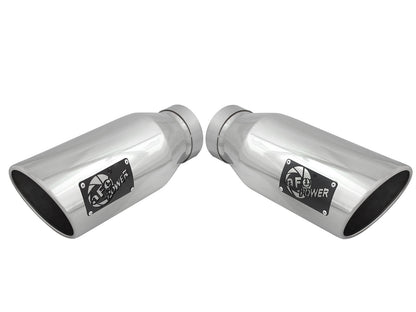 aFe MACH Force-Xp 4in In x 6in Out Clamp-On SS Exhaust Tip | Universal (49T40606-P15)